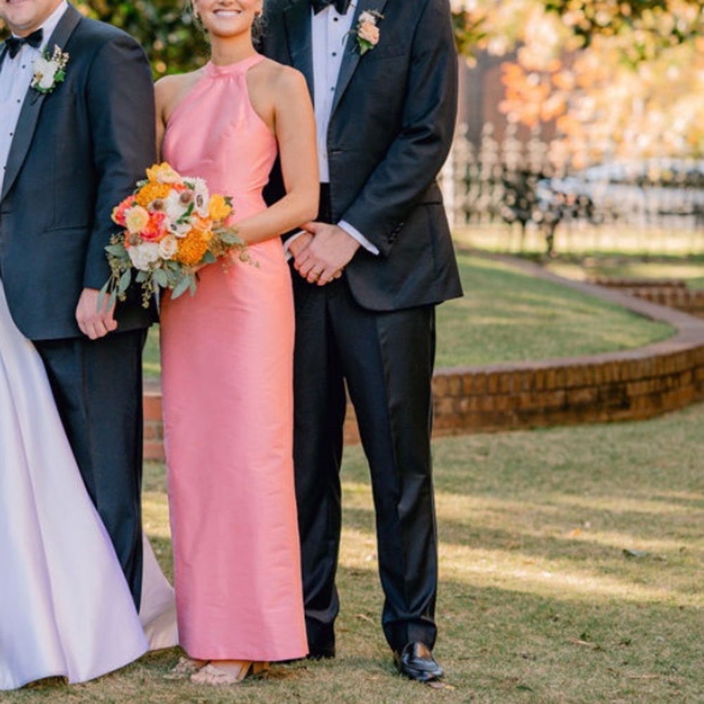 Lula Kate high neck coral dress
Bella Bridesmaids